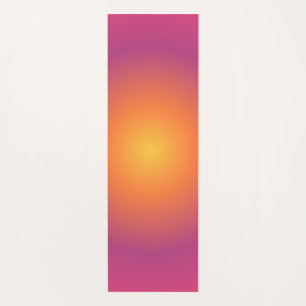 Sagittarius Aura Gradient Zodiac, Purple Yellow  Yoga Mat
