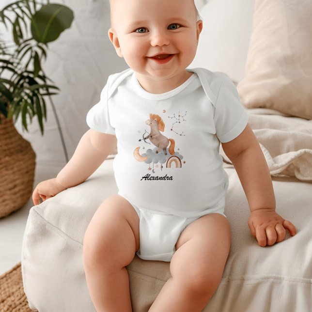Sagittarius Baby: Archer's Starry Personalised Baby Bodysuit (Creator Uploaded)