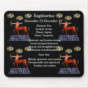 Sagittarius Birth Sign Zodiac Mouse Pad