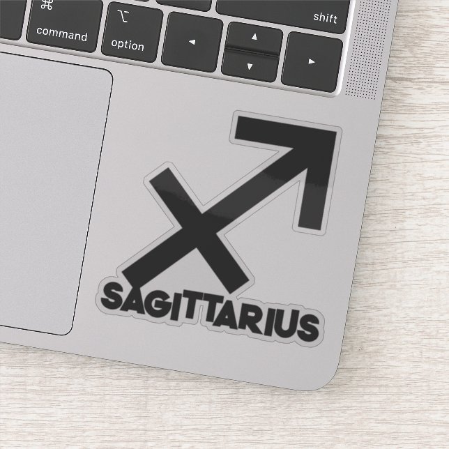 Sagittarius Bold Zodiac Sign Horoscope Custom Text (Detail)
