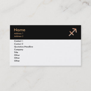 Sagittarius Business Card