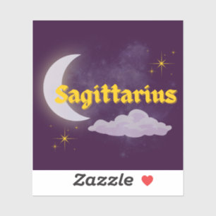 Sagittarius Celestial Aesthetic Moon Cloud Stars