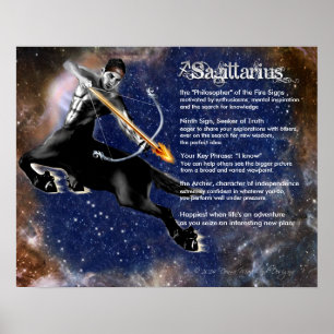 Sagittarius Characteristics Poster