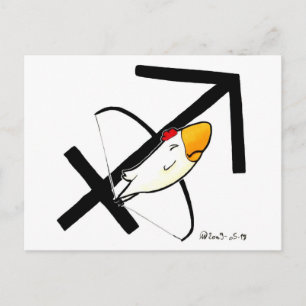 Sagittarius Chicken Postcard