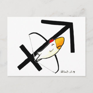 Sagittarius Chicken Postcard