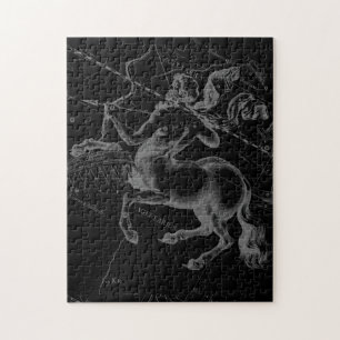 Sagittarius Constellation Classy Hevelius Engaving Jigsaw Puzzle