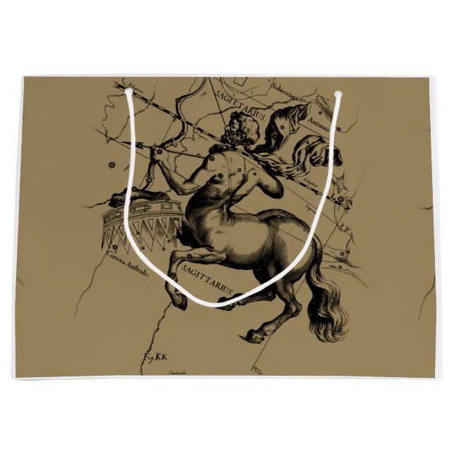 Sagittarius Constellation Hevelius1690 Nov22-Dec21 Large Gift Bag (Front)