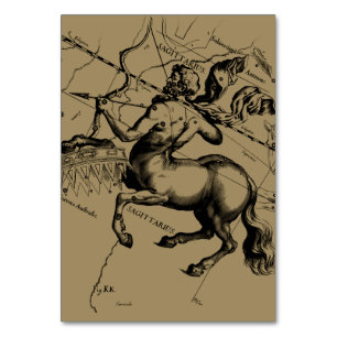 Sagittarius Constellation Hevelius 1690 Engraving Table Number
