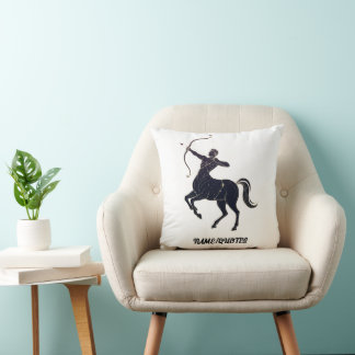 Sagittarius Constellation Line Art – Cosmic Zodiac Cushion