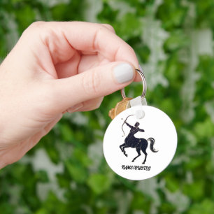 Sagittarius Constellation Line Art – Cosmic Zodiac Key Ring