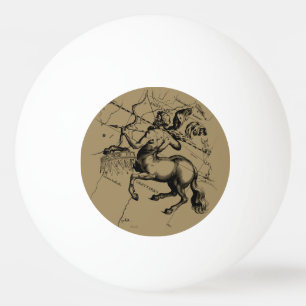 Sagittarius Constellation Map by Hevelius Ping Pong Ball