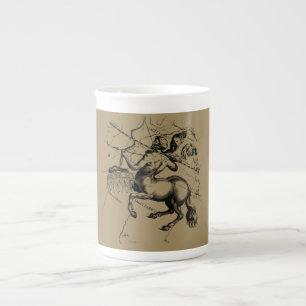 Sagittarius Constellation Map Hevelius 1690 Bone China Mug