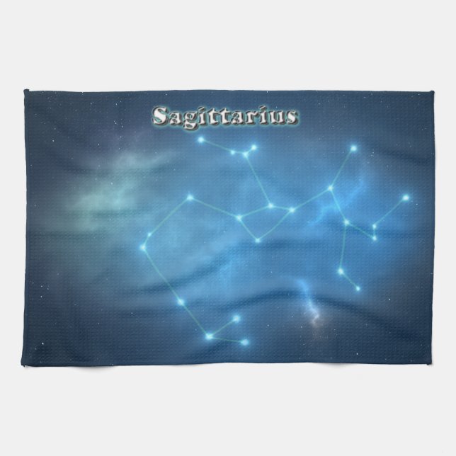 Sagittarius constellation tea towel (Horizontal)