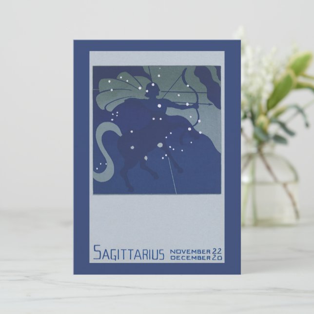 Sagittarius Constellation Vintage Zodiac Astrology (Standing Front)