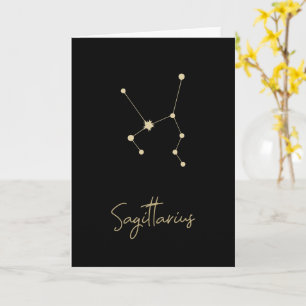 Sagittarius Constellation Zodiac Card