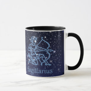 Sagittarius Constellation & Zodiac Sign with Stars Mug
