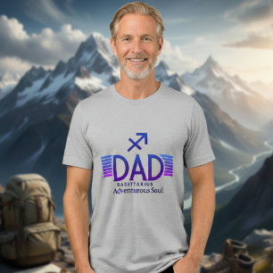 Sagittarius Dad - funny Tri-Blend Shirt