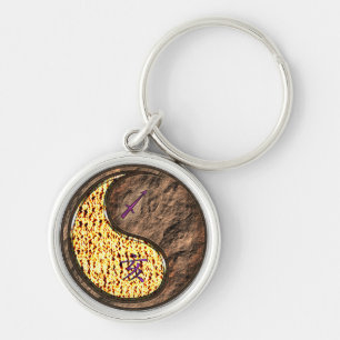 Sagittarius & Earth Boar Key Ring