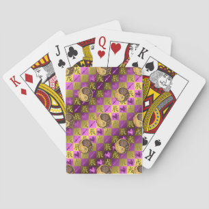 Sagittarius & Earth Dragon Playing Cards