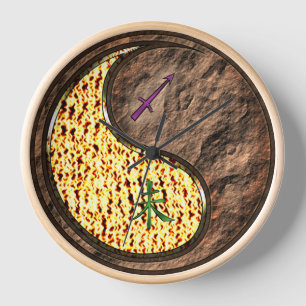 Sagittarius & Earth Goat Clock