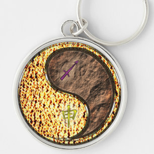 Sagittarius & Earth Monkey Key Ring