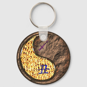 Sagittarius & Earth Ox Key Ring