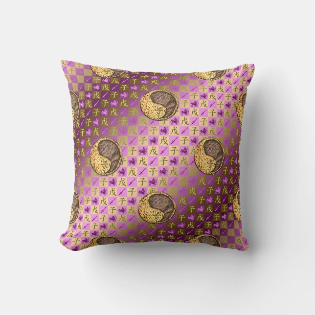 Sagittarius & Earth Rat Cushion (Front)