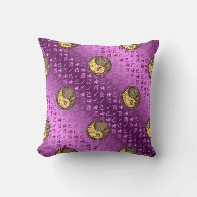 Sagittarius & Earth Rooster Cushion (Front)