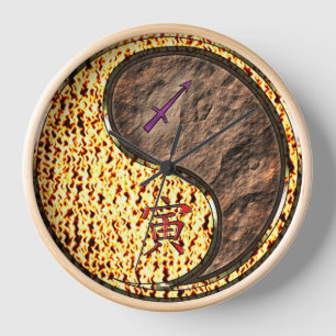 Sagittarius & Earth Tiger Clock