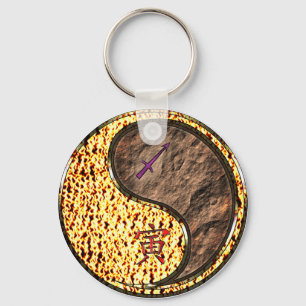 Sagittarius & Earth Tiger Key Ring