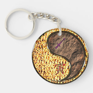 Sagittarius & Earth Tiger Key Ring