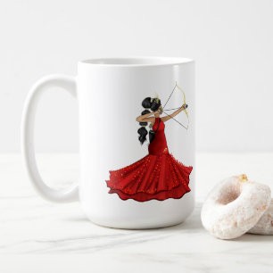 Sagittarius Female Goddess - Custom Birthdate Coffee Mug