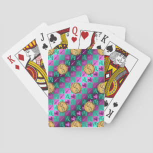 Sagittarius & Fire Dog Playing Cards
