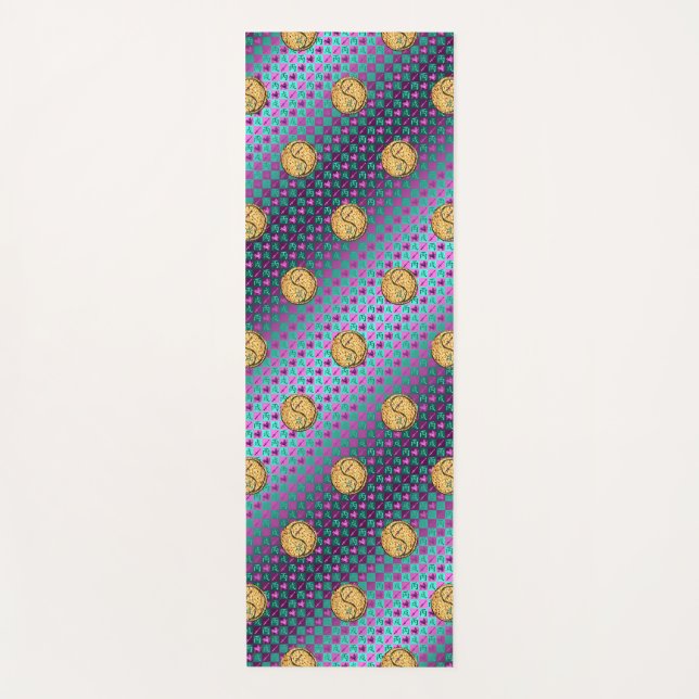Sagittarius & Fire Dog Yoga Mat (Front)