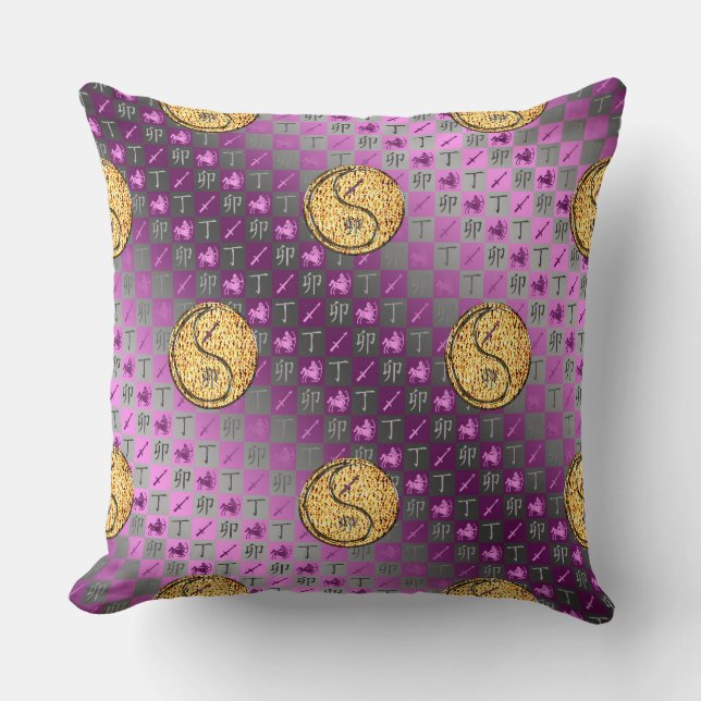 Sagittarius & Fire Rabbit Cushion (Front)