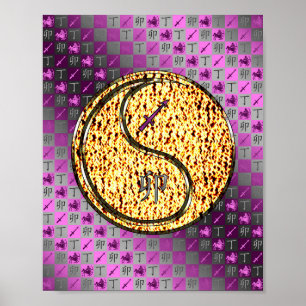 Sagittarius & Fire Rabbit Poster