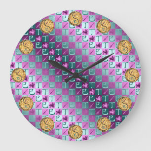 Sagittarius & Fire Snake Large Clock