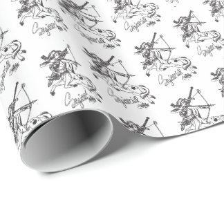 Sagittarius Gift Wrapping Paper Sag Astrology
