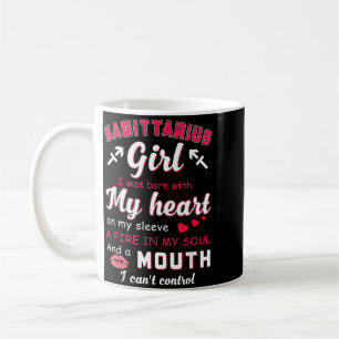 Sagittarius Girl Funny Quote With Zodiac Sign Coffee Mug