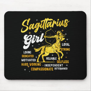 Sagittarius Girl Queen Woman November Birthday  Mouse Pad