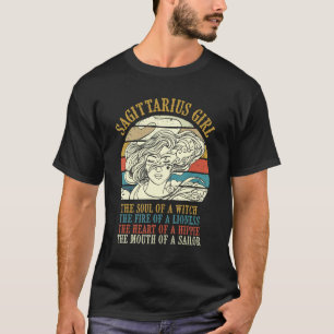 Sagittarius Girl - Zodiac Sign Birthday Horoscope T-Shirt
