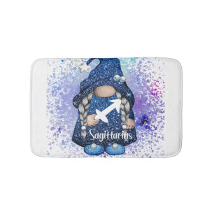 Sagittarius Gnome Bath Mat