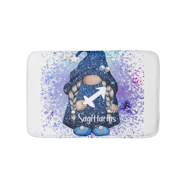 Sagittarius Gnome Bath Mat (Front)