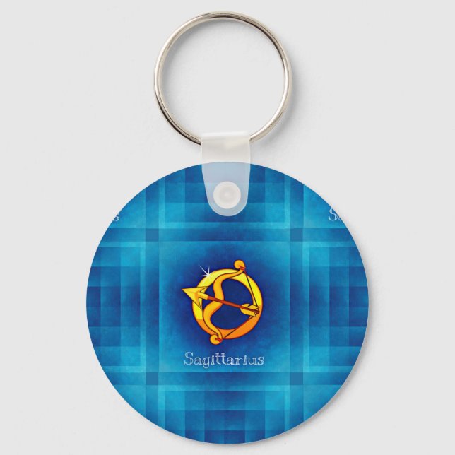 sagittarius horoscope key ring (Front)