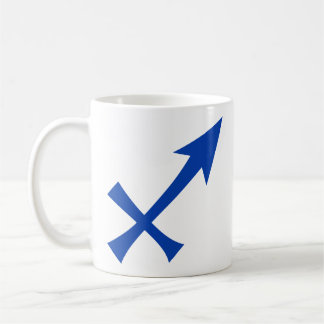 Sagittarius in Blue Coffee Mug