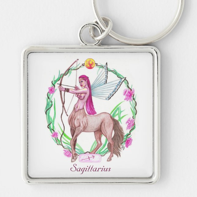 Sagittarius Key Ring (Front)