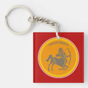 Sagittarius Keychain