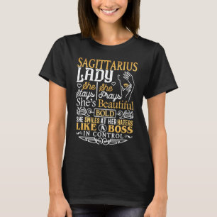 Sagittarius Lady Astrology Zodiac Sign Sagittarius T-Shirt