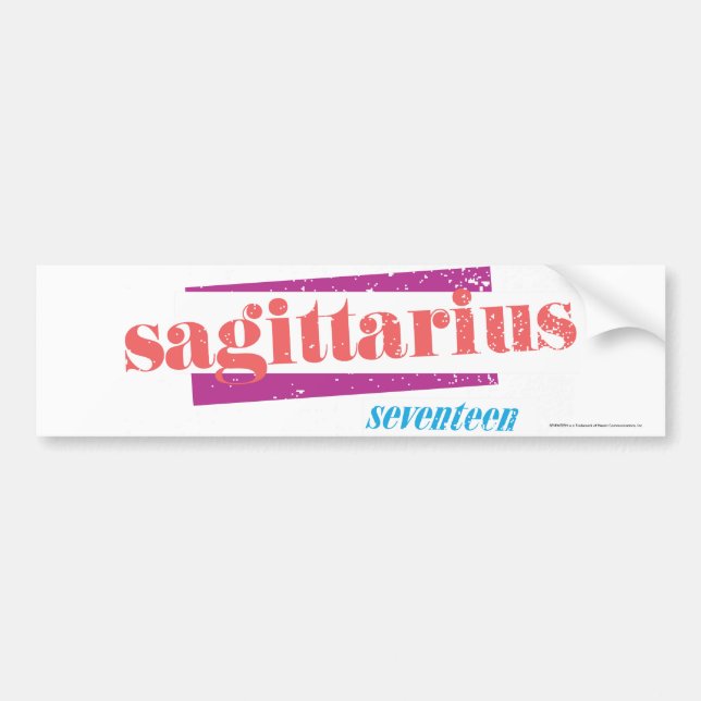 Sagittarius LtPink Bumper Sticker (Front)