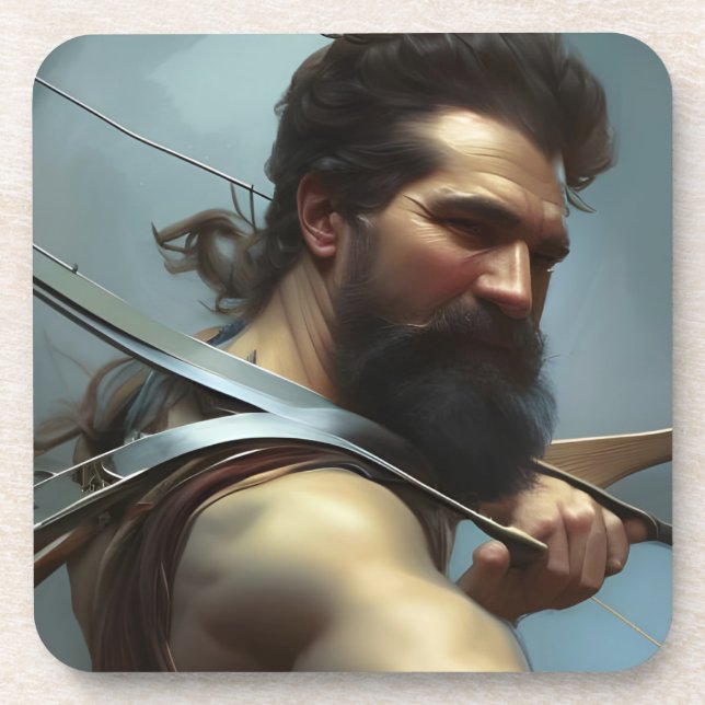 Sagittarius Man  Coaster (Front)